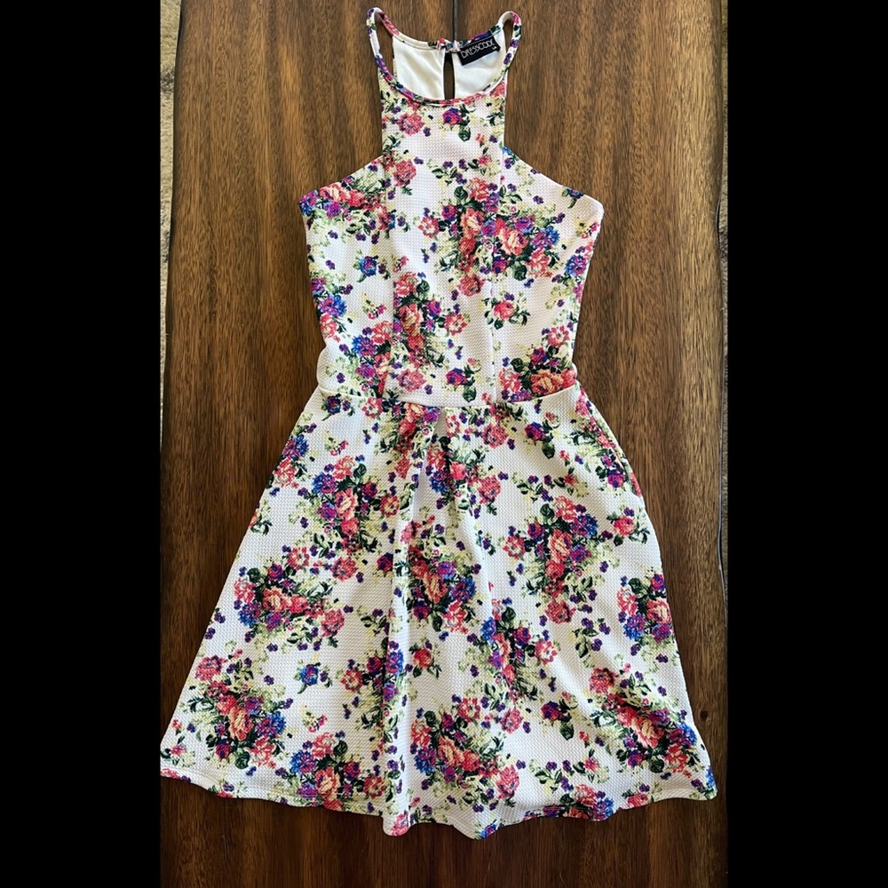 Pink Lily Boutique Floral A-Line Dress